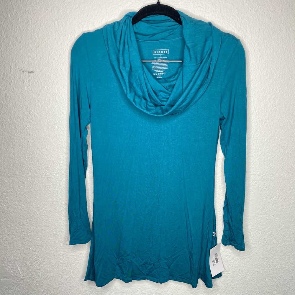 Kickee pants Long sleeve cowl-neck tunic